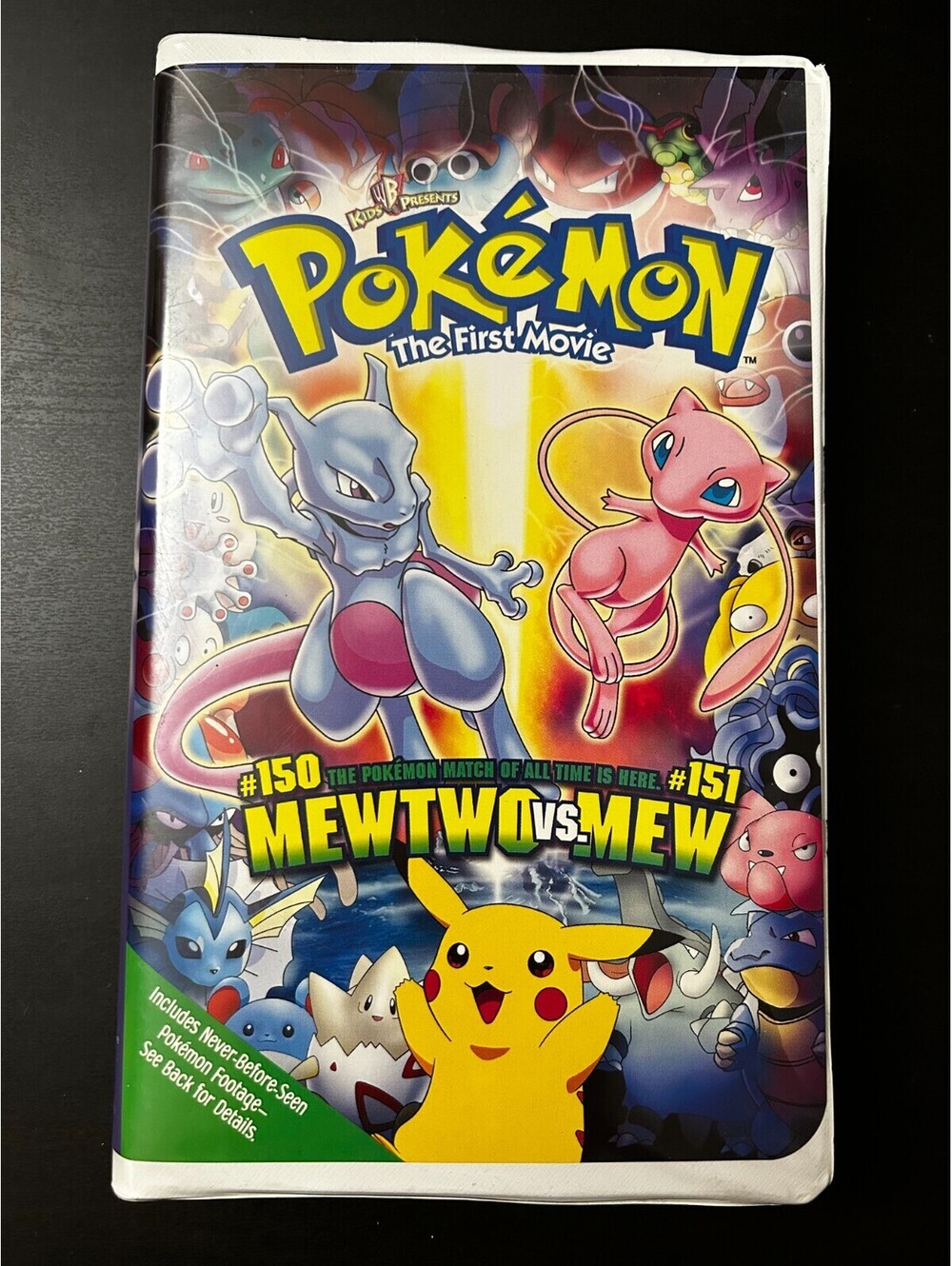 Pokémon the First Movie: Mewtwo Strikes Back (VHS, 2000, Clamshell)